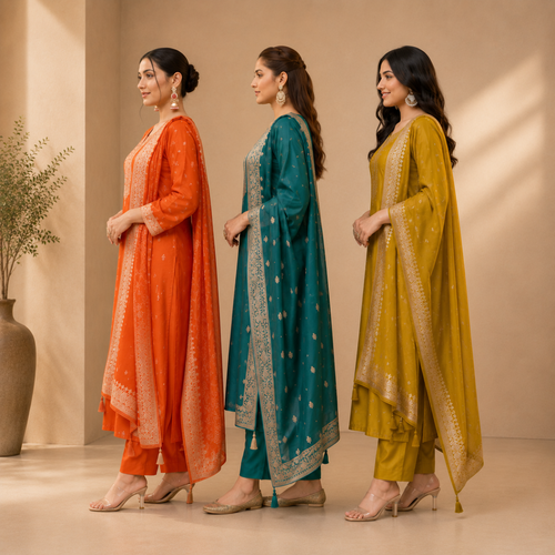 3 Cotton Combo Full Set  - Perfect For Every Occasion ( D-9 )