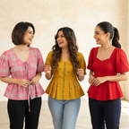 3 Women's Printed Western Top ( P1 )