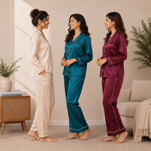 3 Combo Cotton Night Suits (C-9)
