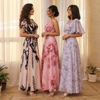 3 Women’s Printed Maxi Dress Collection ( P2 )