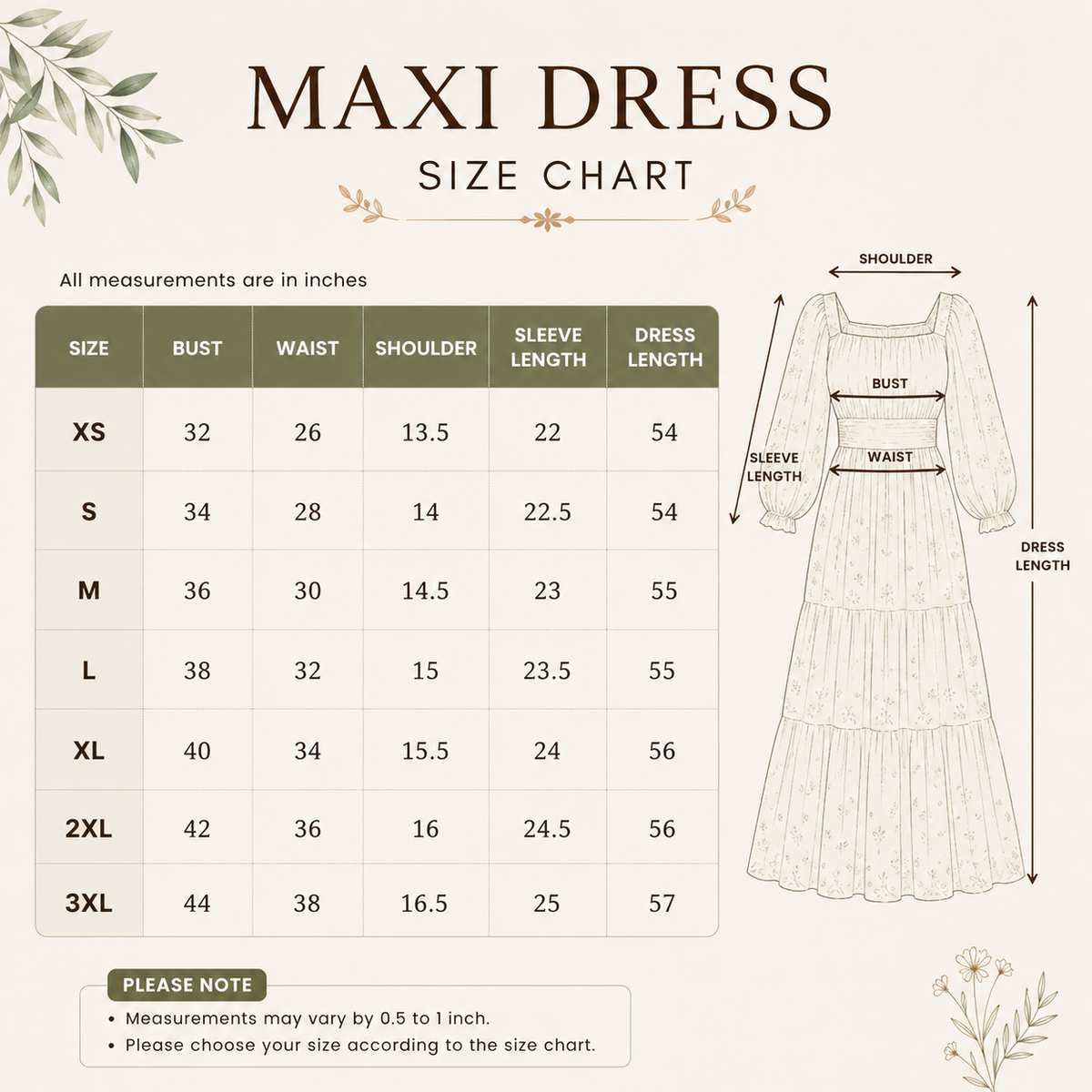 3 Women’s Printed Maxi Dress Collection ( P2 )