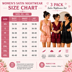 3 Pack Women's Satin Nightwear Set | SNS -05